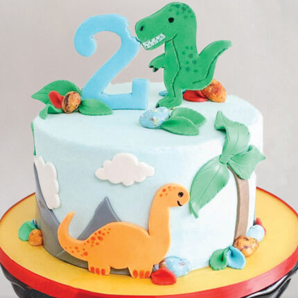 Dino Park Theme Cake