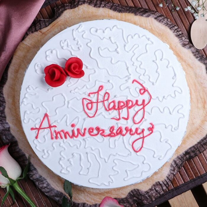 Vanilla Love Anniversary Cake
